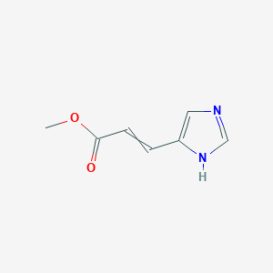 molecular formula C7H8N2O2 B8806984 Methyl 3-(1H-imidazol-4-yl)acrylate 
