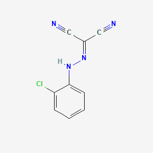 molecular formula C9H5ClN4 B8807032 Propanedinitrile, [(chlorophenyl)hydrazono]- CAS No. 32389-86-9