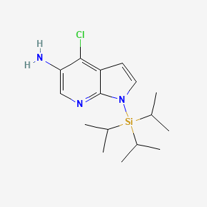 4-chloro-1-(triisopropylsilyl)-1H-pyrrolo[2,3-b]pyridin-5-amine