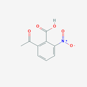 molecular formula C9H7NO5 B088071 2-Acetyl-6-nitrobenzoic acid CAS No. 13619-70-0
