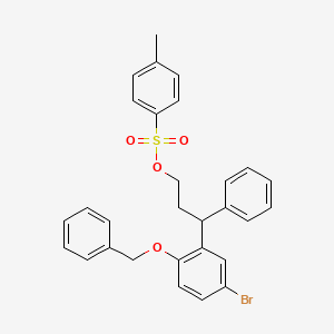 3-(2-(Benzyloxy)-5-bromophenyl)-3-phenylpropyl 4-methylbenzenesulfonate