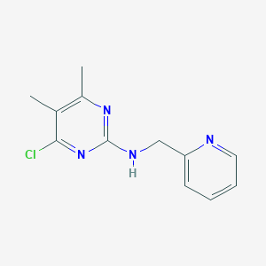 4-chloro-5,6-dimethyl-N-(pyridin-2-ylmethyl)pyrimidin-2-amine