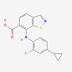 7-((4-Cyclopropyl-2-fluorophenyl)amino)benzo[d]isothiazole-6-carboxylic acid
