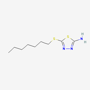 1,3,4-Thiadiazole, 2-amino-5-(heptylthio)-