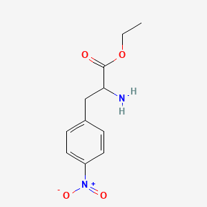 molecular formula C11H14N2O4 B8807246 Ethyl 2-amino-3-(4-nitrophenyl)propanoate 