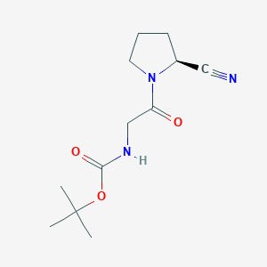 molecular formula C12H19N3O3 B8807266 (S)-tert-Butyl (2-(2-cyanopyrrolidin-1-yl)-2-oxoethyl)carbamate 
