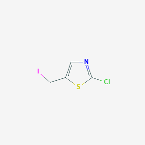 molecular formula C4H3ClINS B8807283 2-Chloro-5-(iodomethyl)thiazole 
