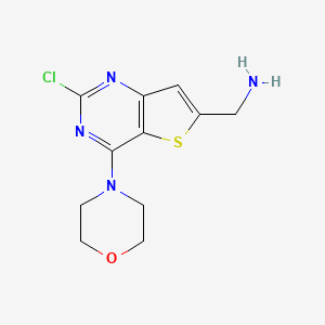 (2-Chloro-4-morpholinothieno[3,2-d]pyrimidin-6-yl)methanamine