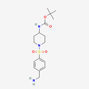 tert-Butyl (1-((4-(aminomethyl)phenyl)sulfonyl)piperidin-4-yl)carbamate