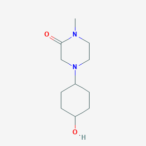 molecular formula C11H20N2O2 B8807310 4-(trans-4-Hydroxycyclohexyl)-1-methylpiperazin-2-one CAS No. 1046452-53-2
