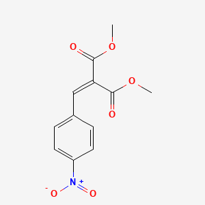 molecular formula C12H11NO6 B8807327 DIMETHYL (4-NITROBENZYLIDENE)MALONATE CAS No. 38323-22-7