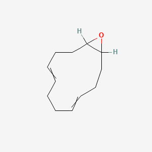 molecular formula C12H18O B8807350 13-Oxabicyclo[10.1.0]trideca-4,8-diene 