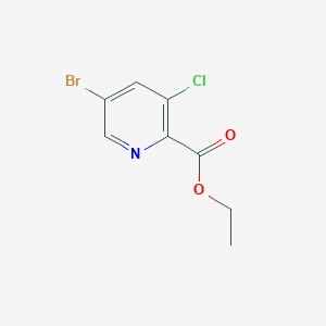 molecular formula C8H7BrClNO2 B8807396 Ethyl 5-bromo-3-chloropicolinate CAS No. 1214363-50-4