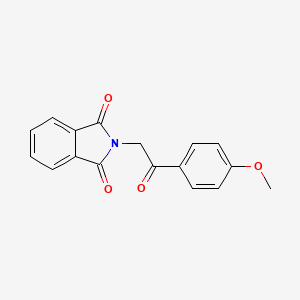 molecular formula C17H13NO4 B8807447 2-[2-(4-methoxyphenyl)-2-oxoethyl]-1H-isoindole-1,3(2H)-dione CAS No. 970-56-9