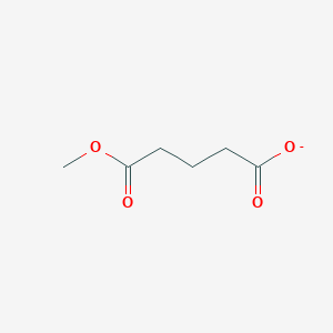 molecular formula C6H9O4- B8807537 5-Methoxy-5-oxopentanoate 