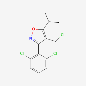 4-(Chloromethyl)-3-(2,6-dichlorophenyl)-5-isopropylisoxazole