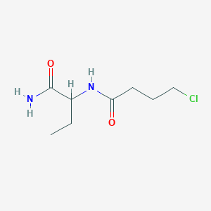 molecular formula C8H15ClN2O2 B8807614 N-(1-amino-1-oxobutan-2-yl)-4-chlorobutanamide 