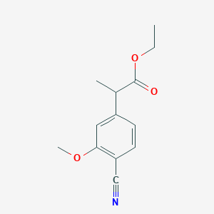 Ethyl 2-(4-cyano-3-methoxyphenyl)propanoate