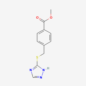 methyl 4-((4H-1,2,4-triazol-3-ylthio)methyl)benzoate