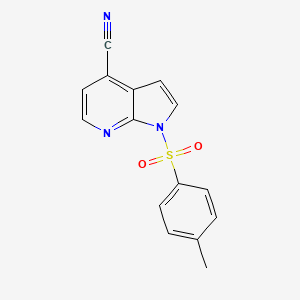1H-Pyrrolo[2,3-B]pyridine-4-carbonitrile, 1-[(4-methylphenyl)sulfonyl]-