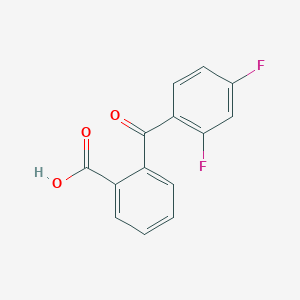 molecular formula C14H8F2O3 B8807723 2-(2,4-difluorobenzoyl)benzoic Acid CAS No. 135030-72-7