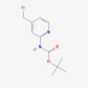 molecular formula C11H15BrN2O2 B8807748 tert-Butyl (4-(bromomethyl)pyridin-2-yl)carbamate 