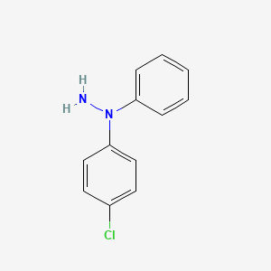molecular formula C12H11ClN2 B8807749 1-(4-Chlorophenyl)-1-phenylhydrazine 