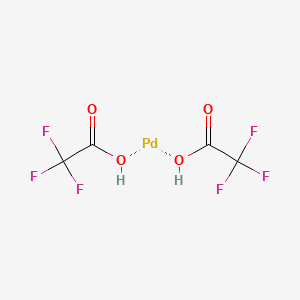 molecular formula C4H2F6O4Pd B8807796 PD(Tfa)2 