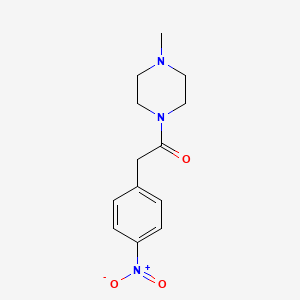 molecular formula C13H17N3O3 B8807801 1-(4-Methylpiperazin-1-yl)-2-(4-nitrophenyl)ethanone 