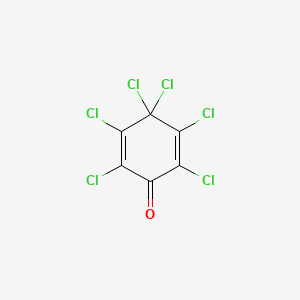 molecular formula C6Cl6O B8807809 2,3,4,4,5,6-hexachlorocyclohexa-2,5-dien-1-one CAS No. 599-52-0