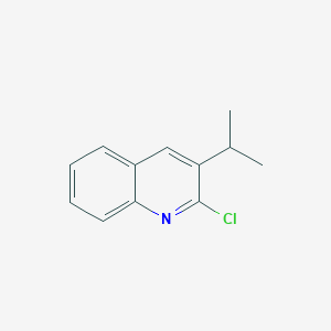 molecular formula C12H12ClN B8807817 2-Chloro-3-isopropylquinoline CAS No. 85273-92-3
