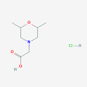 molecular formula C8H16ClNO3 B8807821 (2,6-Dimethyl-morpholin-4-YL)-acetic acid hydrochloride 