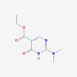 molecular formula C9H13N3O3 B8807823 Ethyl 2-(dimethylamino)-6-oxo-1,6-dihydropyrimidine-5-carboxylate CAS No. 54127-88-7