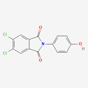 molecular formula C14H7Cl2NO3 B8807828 5,6-Dichloro-2-(4-hydroxy-phenyl)-isoindole-1,3-dione 