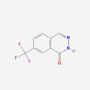 molecular formula C9H5F3N2O B8807836 7-(Trifluoromethyl)phthalazin-1-OL 
