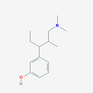 molecular formula C14H23NO B8807852 3-(1-(Dimethylamino)-2-methylpentan-3-yl)phenol CAS No. 515114-52-0