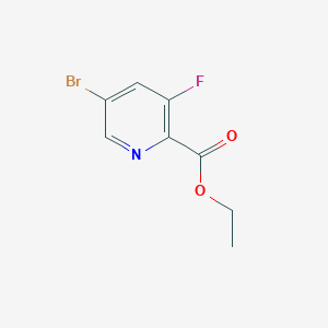 molecular formula C8H7BrFNO2 B8807882 Ethyl 5-bromo-3-fluoropicolinate 