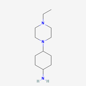 Cyclohexanamine, 4-(4-ethyl-1-piperazinyl)-