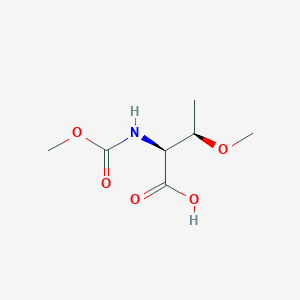 molecular formula C7H13NO5 B8807916 (2S,3R)-3-methoxy-2-(methoxycarbonylamino)butanoic acid CAS No. 1007881-21-1