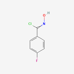 molecular formula C7H5ClFNO B8807927 alpha-Chloro-4-fluorobenzaldoxime 
