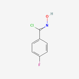 molecular formula C7H5ClFNO B8807927 4-fluoro-N-hydroxybenzenecarboximidoyl chloride 