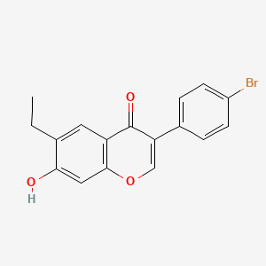 molecular formula C17H13BrO3 B8807943 3-(4-Bromo-phenyl)-6-ethyl-7-hydroxy-chromen-4-one CAS No. 129415-02-7