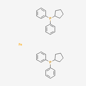 molecular formula C34H38FeP2 B8807983 1,1 inverted exclamation mark-Bis(diphenylphosphino)ferrocene (DPPF) 