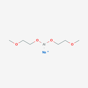 molecular formula C6H14AlNaO4 B8808012 Sodium dihydrobis(2-methoxyethyl)aluminate 