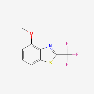 molecular formula C9H6F3NOS B8808034 4-Methoxy-2-(trifluoromethyl)benzo[d]thiazole CAS No. 354760-24-0