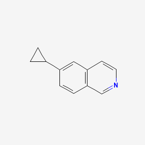 molecular formula C12H11N B8808104 6-cyclopropylIsoquinoline 