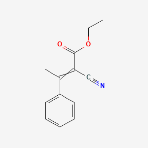 molecular formula C13H13NO2 B8808118 Ethyl 2-cyano-3-phenylbut-2-enoate 