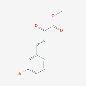molecular formula C11H9BrO3 B8808156 Methyl 4-(3-bromophenyl)-2-oxobut-3-enoate 