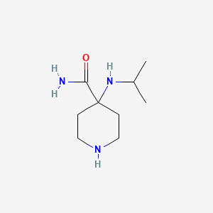 molecular formula C9H19N3O B8808164 4-(Isopropylamino)piperidine-4-carboxamide CAS No. 83783-48-6