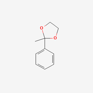 molecular formula C10H12O2 B8808167 2-Methyl-2-phenyl-1,3-dioxolane CAS No. 3674-77-9